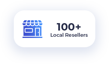 100+ Local Resellers