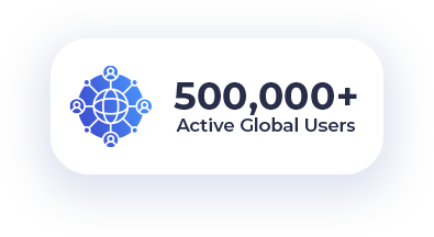 500,000+ Active Global Users
