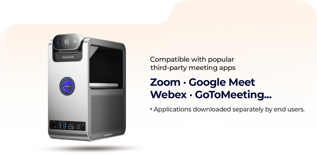 StarryHub Core20 with popular meeting applications