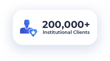 200,000+ Institutional Clients